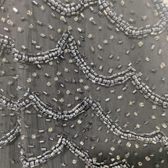 Hand beaded navy blue Para dress - Picture 2 of 7